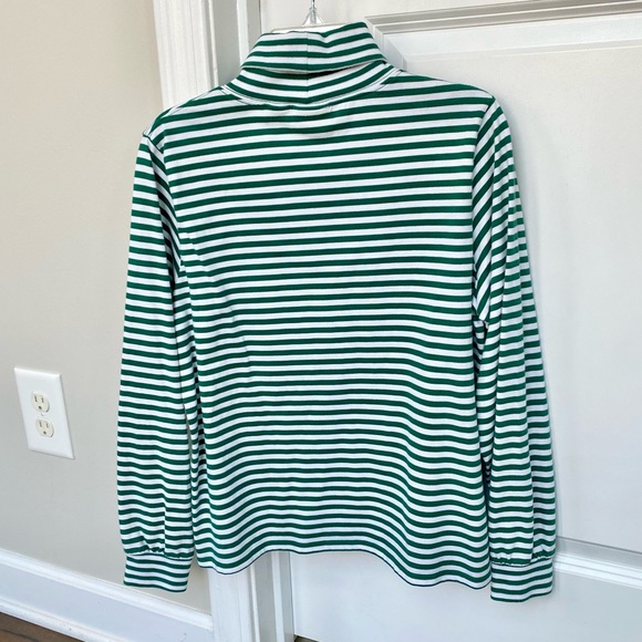 LL Bean Kids Vintage Gingerbread Appliqué Green Skirt Fleece Cardigan Tneck 14 - Picture 15 of 16